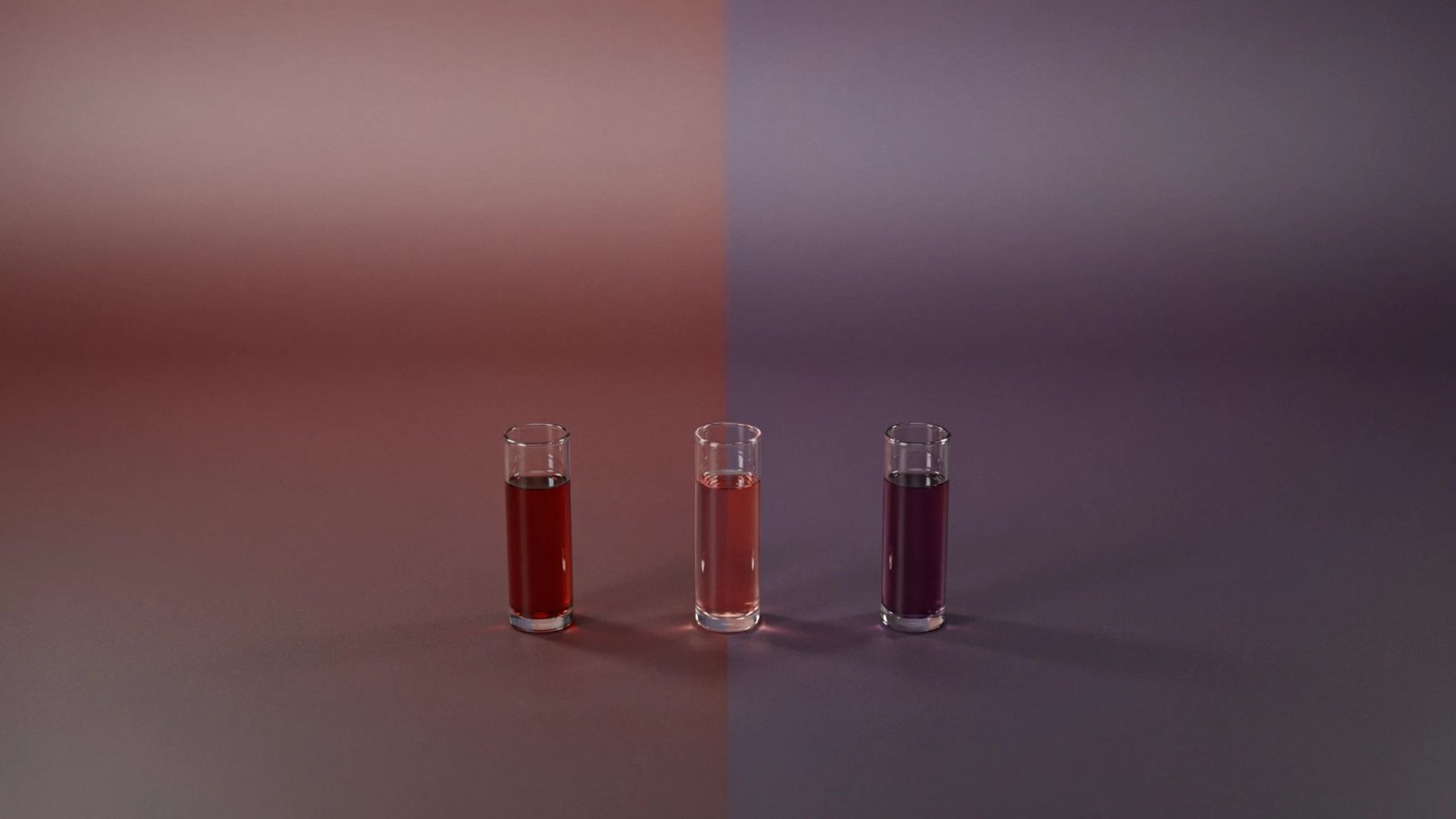 Wine and burgundy undertones shown side by side.