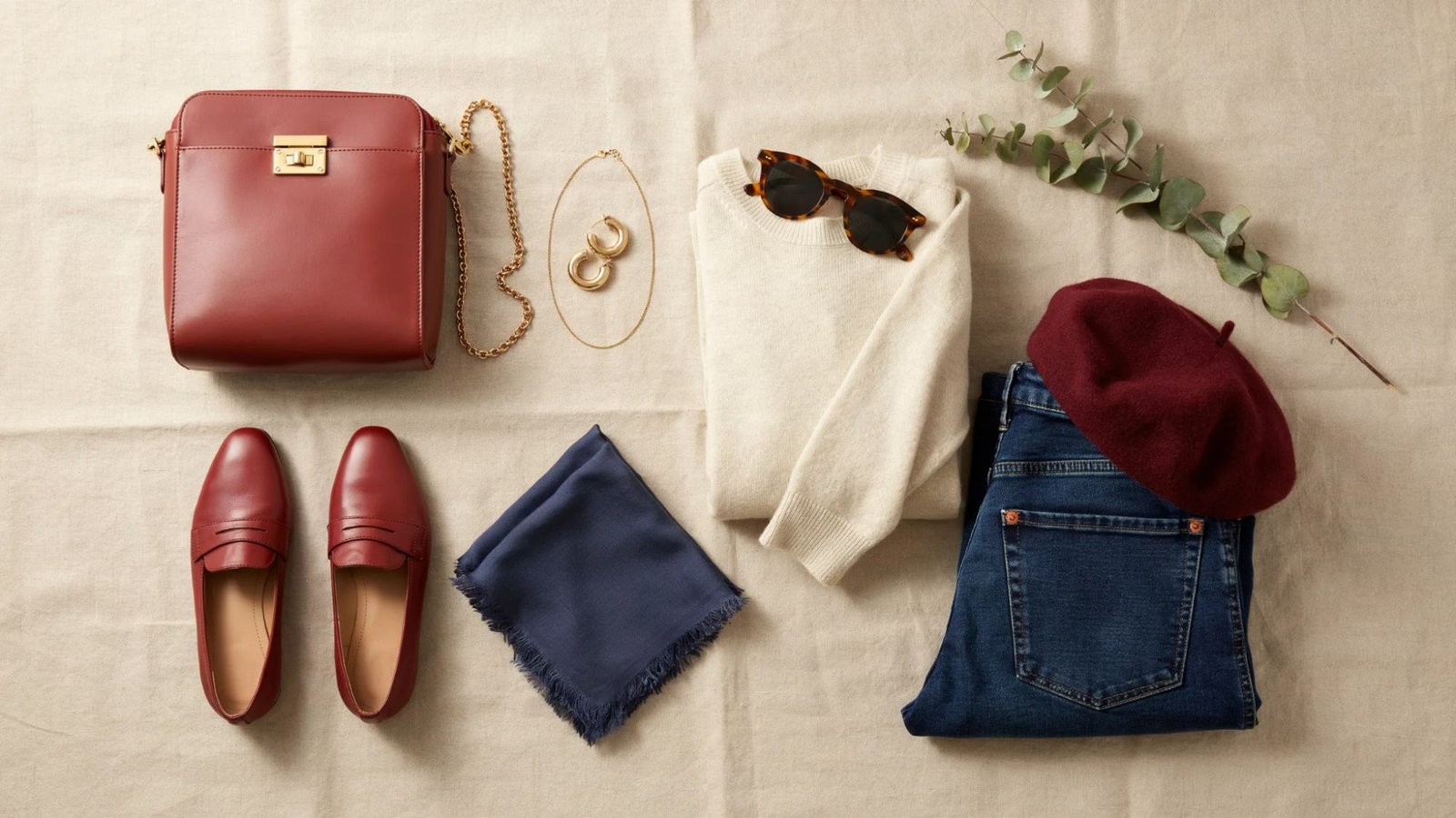 Popular outfit combinations using wine and burgundy colors.